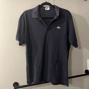 Lacoste size 6 men’s navy blue polo shirt